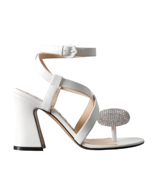 + Paula's Ibiza Calle Pebble crystal-embellished leather sandals