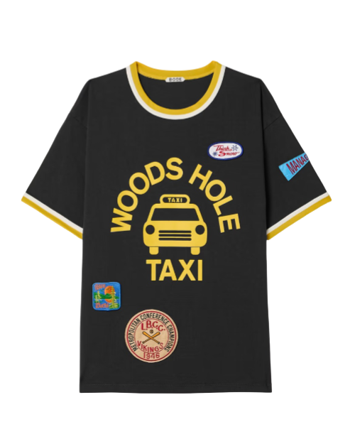Discount Taxi appliquéd cotton-jersey T-shirt