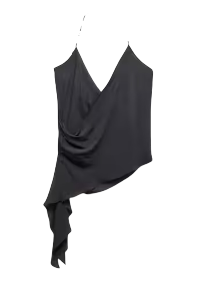 Mango Open-back draped top