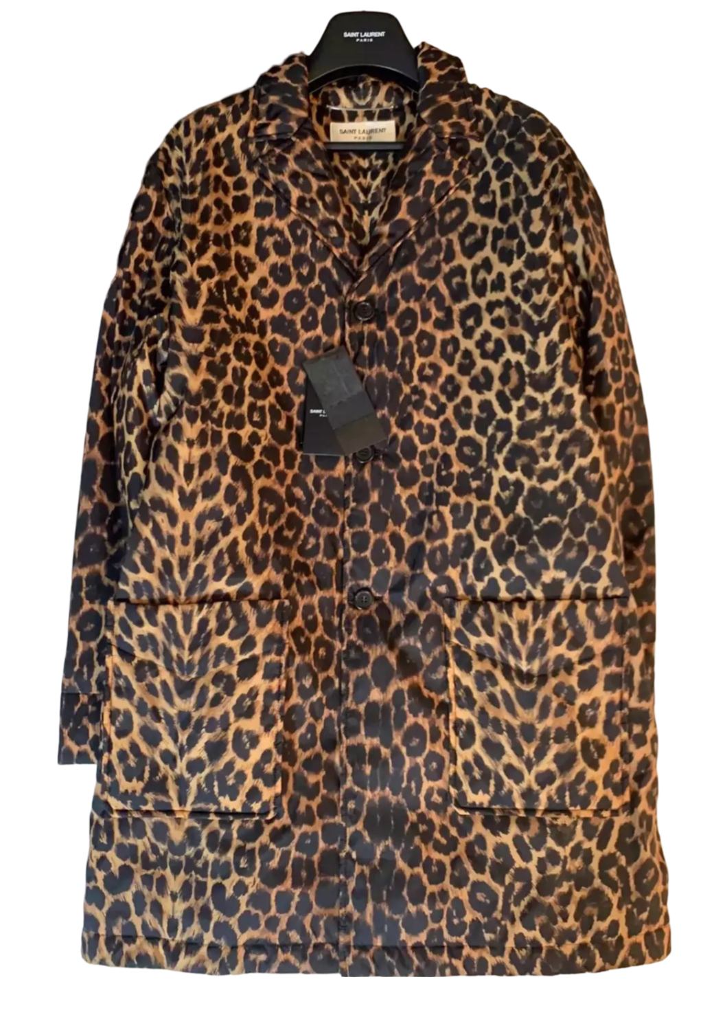 Saint Laurent Paris saint laurent leopard print jacket