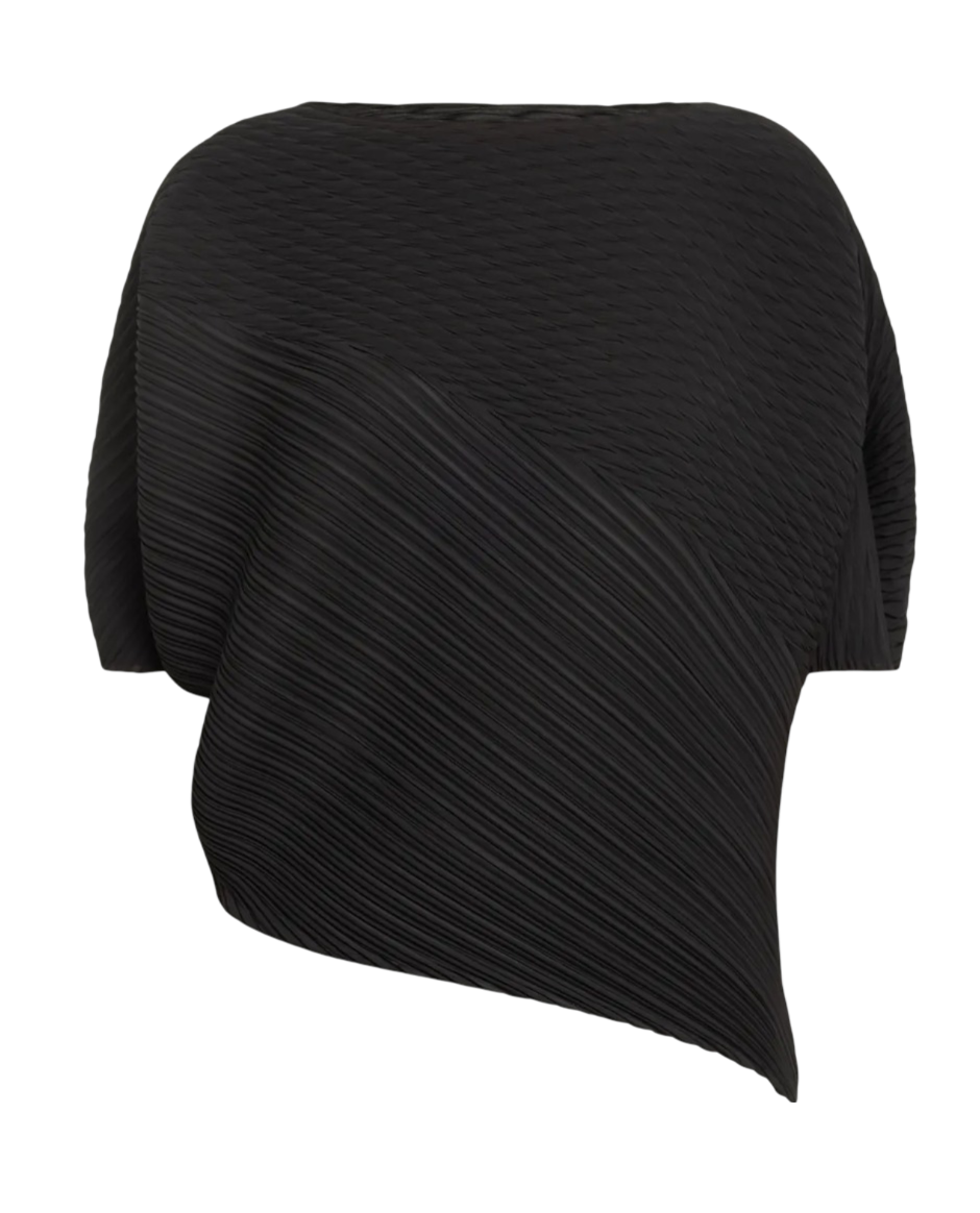 ISSEY MIYAKE Compound Pleats Asymmetric Top