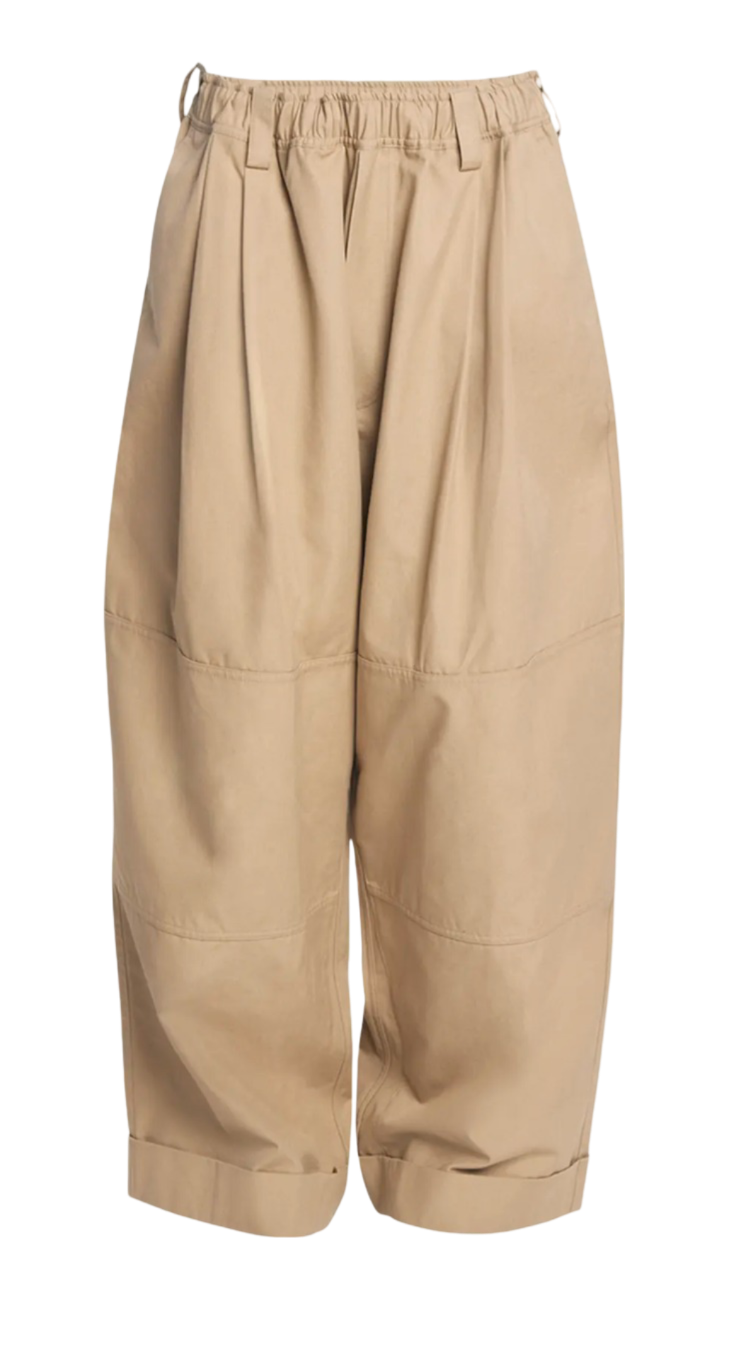 MERYLL ROGGE Drawstring Chino Wide Leg Pants