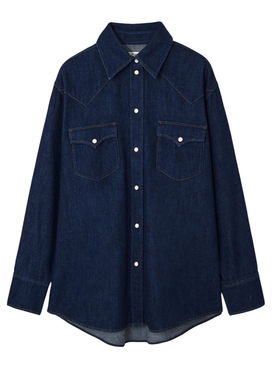 COS OVERSIZED DENIM WESTERN SHIRT