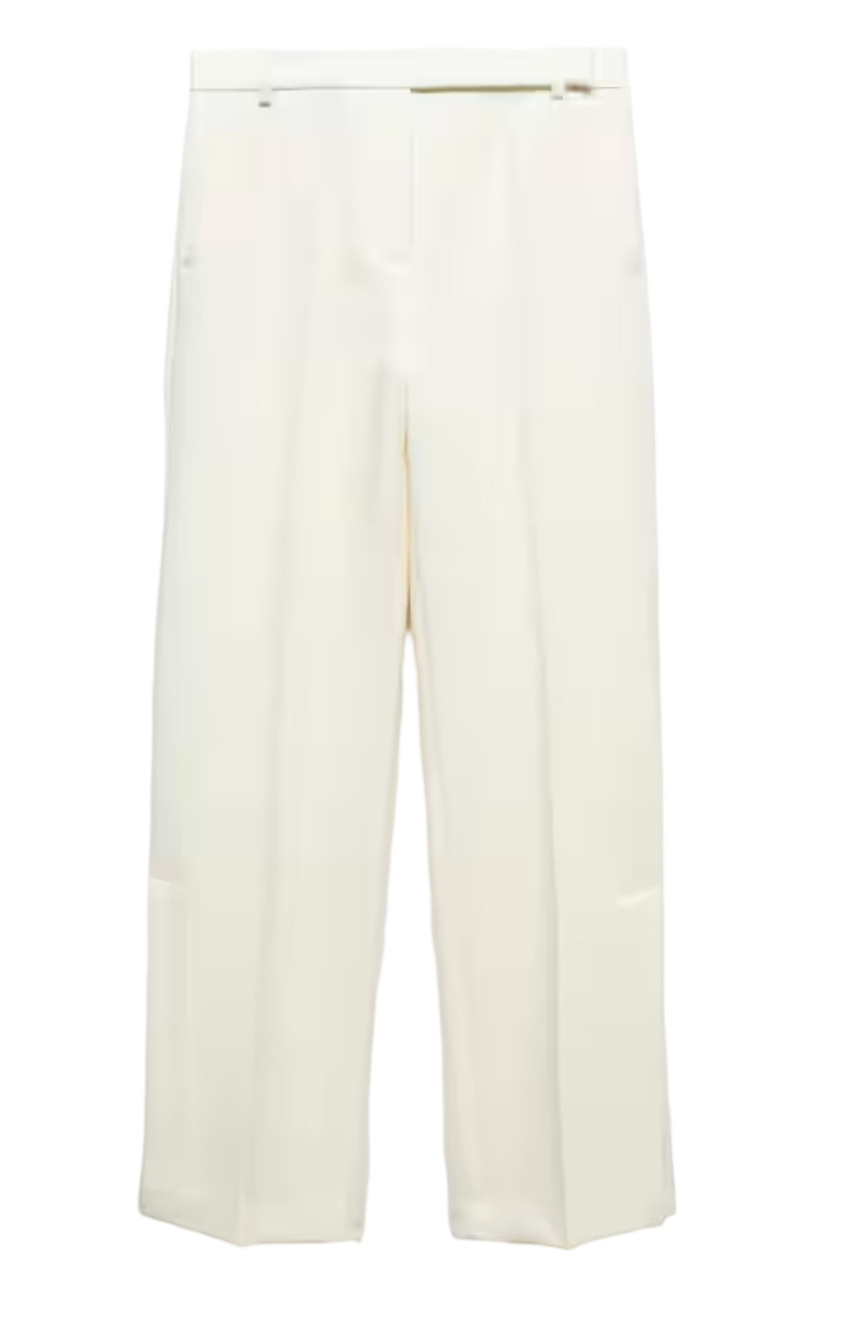 MANGO Straight trousers with openings